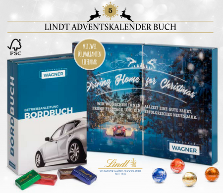 Adventskalender Buch mit Logo