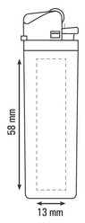 Druckbereich Feuerzeug mit Firmenlogo