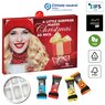 Nachhaltiger Premium Präsent Wand-Adventskalender individuell bedruckt mit ihrem Logo und gefüllt mit Lindt Hello Mini Sticks
