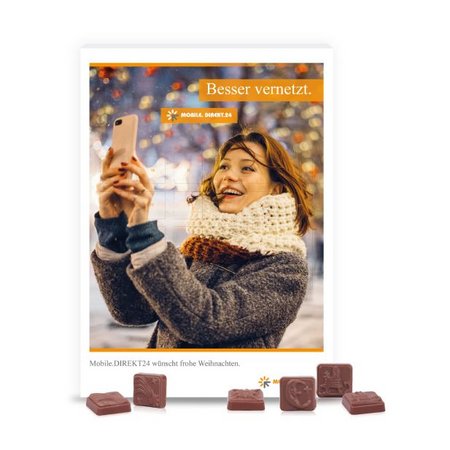Wand-Adventskalender Classic Design mit Werbung oder Logo
