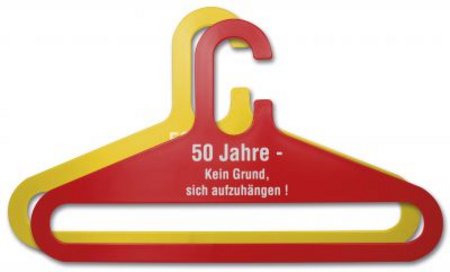 Kleiderbügel mit Werbedruck