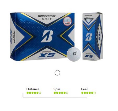 Bridgestone B-XS Golfball mit Logo oder Werbung bedruckt