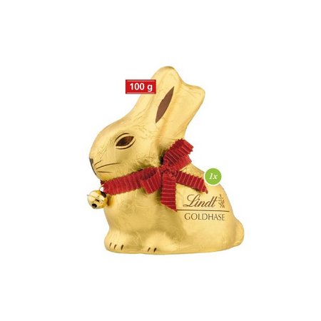 Werbekartonage „Lindt Goldhase“ 100g Inhalt