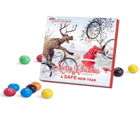 XS Adventskalender M+M´s mit Logo bedrucken