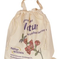 BW-Tasche ca. 38x42 cm mit Zuziehkordel und 2 kurzen Henkel mit Werbedruck