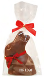 Lindt Schoko Hase bedrucken mit Werbung