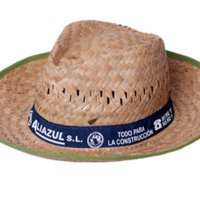 Strohhut Sombrero mit Logo