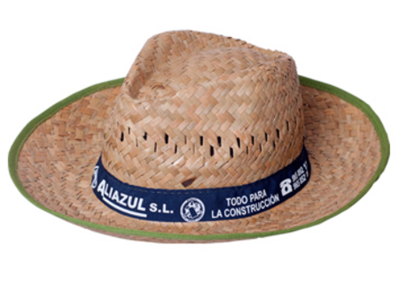 Strohhut Sombrero mit Logo