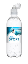 Mineralwasser Sportscap mit Werbedruck