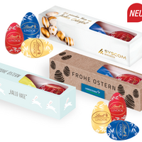 Lindt Ostereier mit Werbedruck oder Firmenlogo