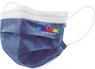 Hygienemaske navy mit 4/0 farbigem Druck