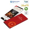 Lindt & Sprüngli EXELLENCE Tafel Zartbitterschokolade, individuell bedruckter Werbeschuber mit ihrem Logo oder Emblem als Werbemittel