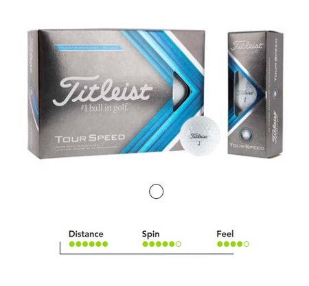 Titleist Tour Speed Golfball mit eigenem Logo bedrucken