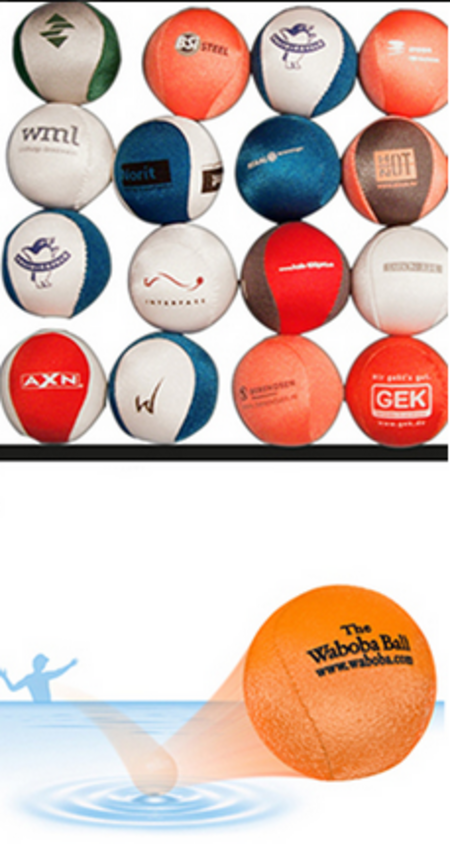 Waboba Ball mit Werbeaufdruck