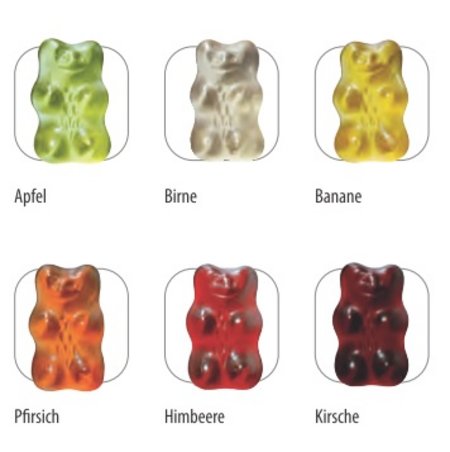 Haribo Mini Saft-Goldbären mit Werbedruck - Sorten