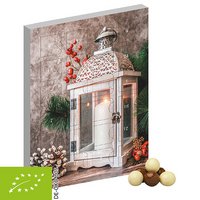 Bio-Adventskalender Mini mit Werbung oder Logo