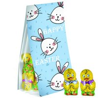 Ostertüte mit Schoko-Küken Mix, 6 Stück mit Logo