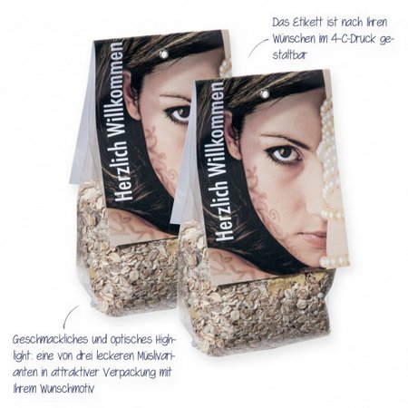 Müsli in Bodenbeutel