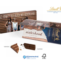 Lindt Schokoladentafel in bedruckter Mailingmappe