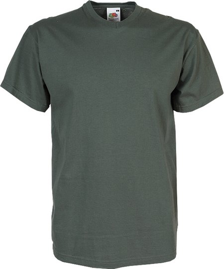 Value V-Neck-Shirt mit Werbung oder Logo