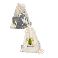 Eventbag mit Nylonnetz und Tragekordeln als individuell bedrucktes und praktisches Werbegeschenk in ihrem Design