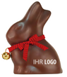 Lindt Schoko Hase mit Werbedruck oder Firmenlogo