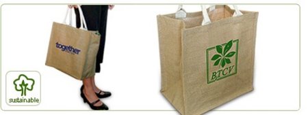 Mehrzweck Jute Shopper "MJUTE" mit Logo