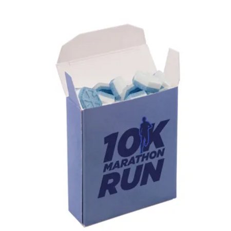 Box mit Sportlife Minze mit Werbedruck