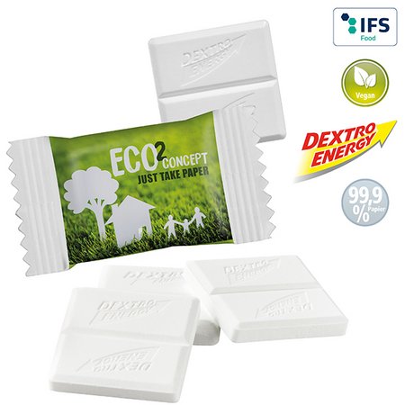 KA-5149 DEXTRO ENERGY weißes FSC®-zertifiziertes Papier mit Logo