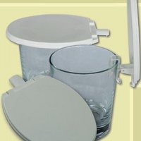 Glasabdeckung mit Clip WC