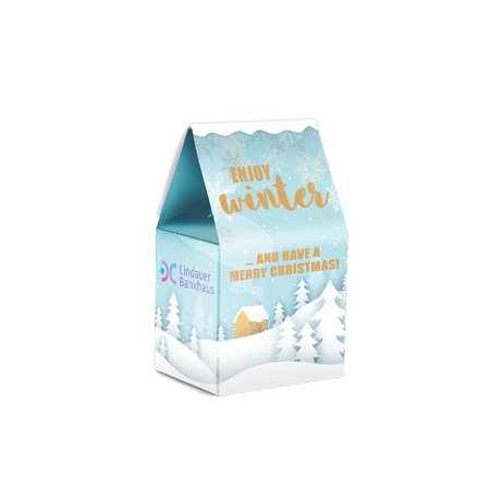 Standbodenbox Lindt Weihnachten günstig individuell bedrucken als Werbemittel