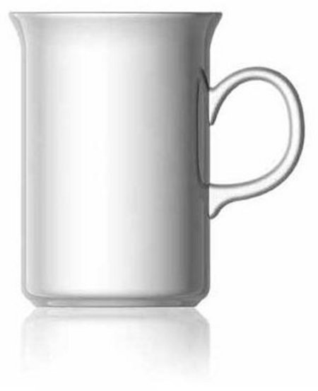 Porzellan Kaffeebecher Sheraton 28 cl in weiß