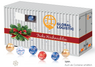 Adventskalender Container  mit Logo