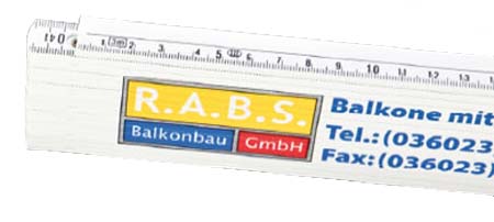 Zollstock 3 Meter mit Werbedruck oder Logo