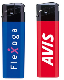 Feuerzeug mit Werbung