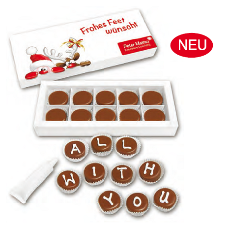 Pralinen - Bastelset mit Werbung oder Logo