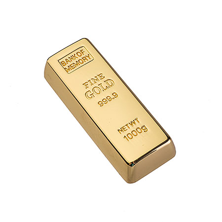 USB Stick Goldbarren mit Werbedruck