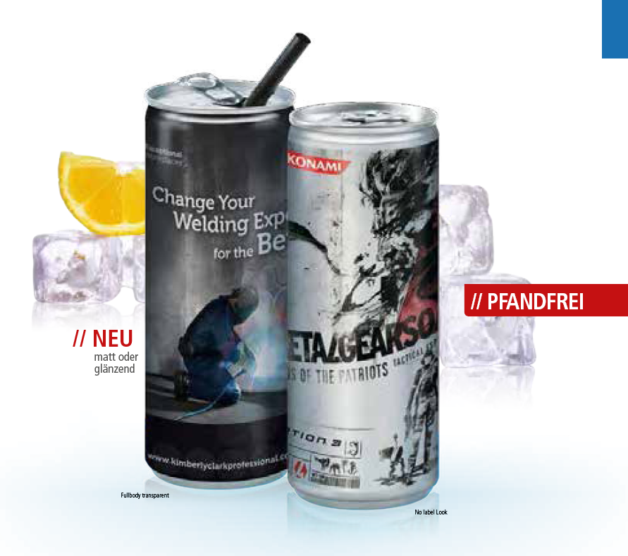 Cola mit Werbung oder Logo