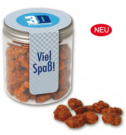 Midi Tin Gebrannte Mandeln mit Werbung