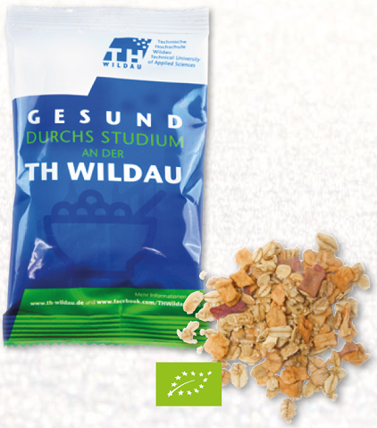 Weihnachtsmüsli in Midi-Tüte mit individuellem Werbedruck