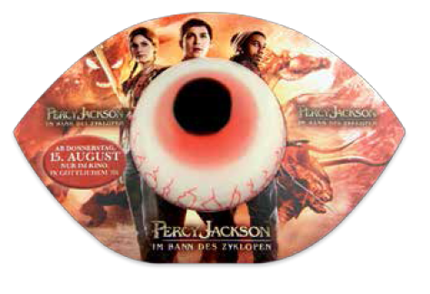 Fruchtgummi Eyecatcher mit Werbung oder Logo