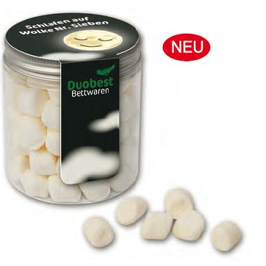 Midi Tin Marshmallow klein mit Werbung