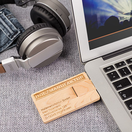 USB Card Holz