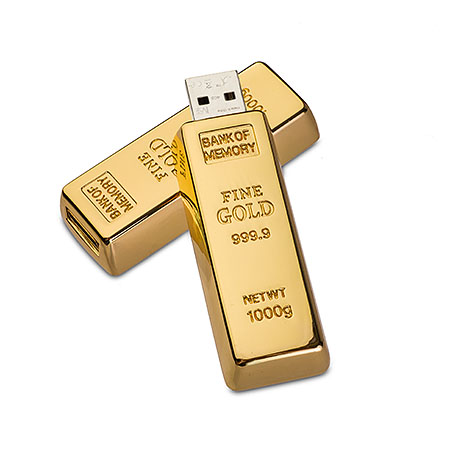 USB Stick Goldbarren