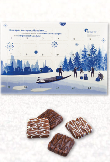 Bio-Adventskalender Maxi mit Werbung oder Logo